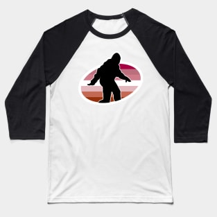 Lesbian Bigfoot Cryptid Pride Baseball T-Shirt